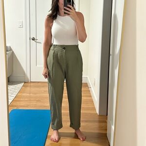Zara linen blend baggy pants